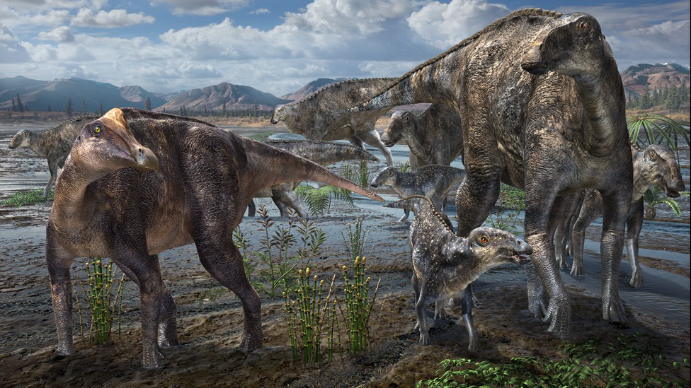 Late Cretaceous Alaska was home to duck-billed dinosaurs – cow-like herbivores with thousands of grinding teeth (Credit: Alamy)