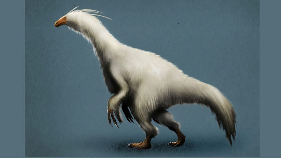 Perhaps one of the strangest Alaskan dinosaurs was Therizinosaurus – a colossal, slow-moving herbivore with creepy long "scythe" fingers (Credit: Alamy)