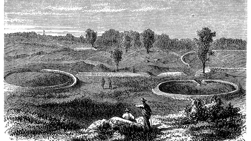 In the 1800s, white settlers began building their homes around the areas where the earthworks were built (Credit: Quagga Media/Alamy)