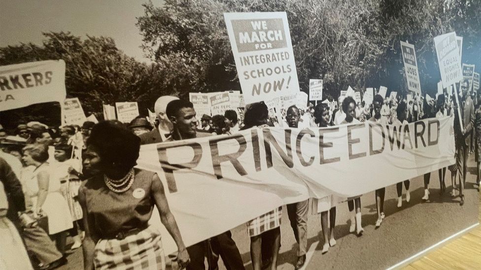 Johns led a student strike in Prince Edward County that paved the way for the Brown v the Board of Education Supreme Court decision (Credit: Larry Bleiberg)