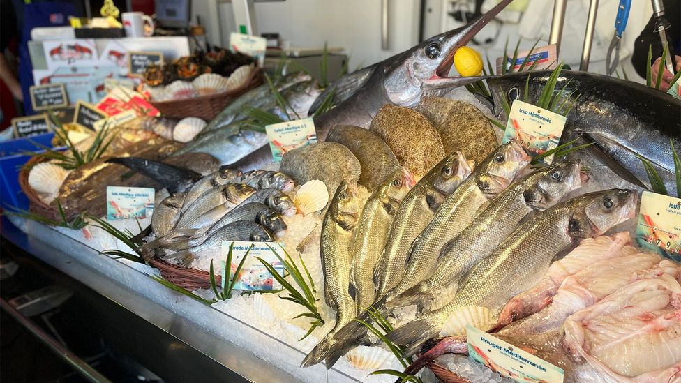 Eric Rinaldi's catch is sold or served fresh alongside other fish at Pêcherie U Luvassu (Credit: Chrissie McClatchie)