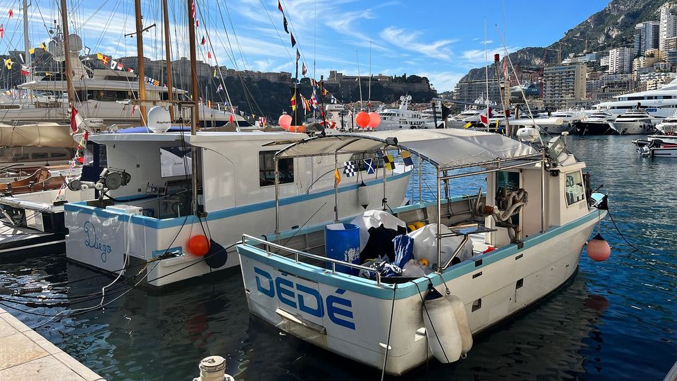 Diego and Dede are two fishing boats in a sea of pleasure yachts (Credit: Chrissie McClatchie)