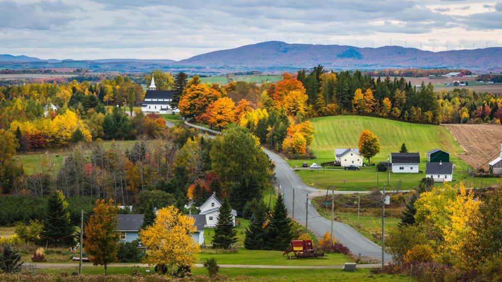The train passes through the New Brunswick countryside on its route between Halifax and Montreal (Credit: Joshua Davenport/Alamy)