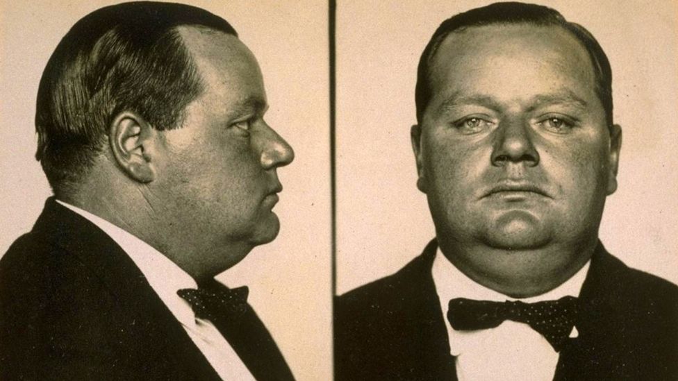 Comedian Fatty Arbuckle's trials for the killing of actress Virginia Rappe are one of the real-life bits of history referenced (Credit: Alamy)