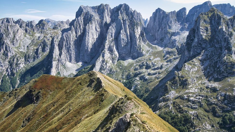 The Peak of the Balkans Trail straddles the Accursed Mountains and crosses three countries (Credit: Peter Elia)