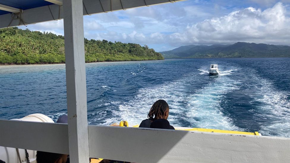 A ferry whisks travellers from Savusavu to the island of Taveuni (Credit: Ben McKechnie)