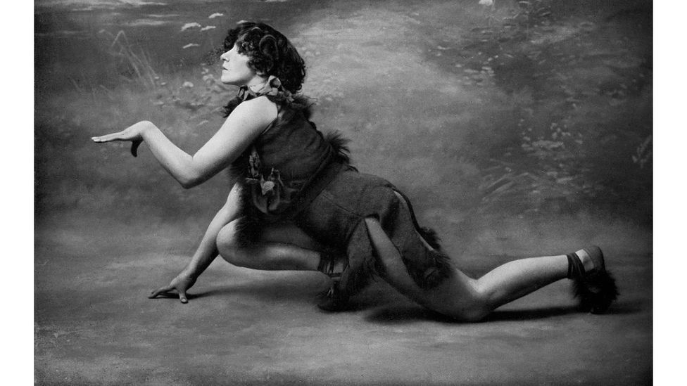 Colette as le petit Faune in Le Desire, La Chimere et L'Amour, c 1906 – her experience in music hall inspired her 1910 novel, The Vagabond (Credit: Alamy)