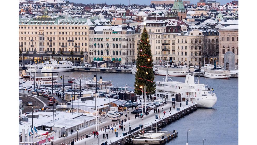 Stockholm's district heating network supplies electricity to 800,000 homes using industrial-scale heat pumps and other sources of heat (Credit: Christine Olsson/Getty Images)