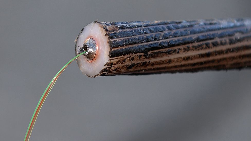 Telecommunications cables provide the information pathways for more than 95% of international data (Credit: Boris Horvat/Getty Images)