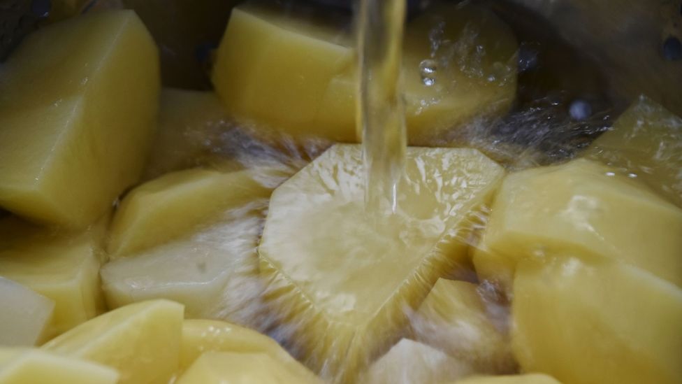 Simply placing potatoes in water for 10 minutes can massively reduce the amount of acrylamide produced when the food is cooked (Credit: Christine Rose Photography)