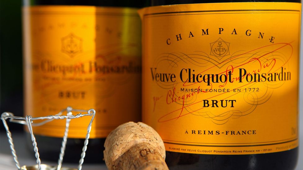 Adding "veuve" (meaning "widow") onto a Champagne bottle such as Veuve Clicquot-Ponsardin brought clout (Credit: Lynne Sutherland/Alamy)