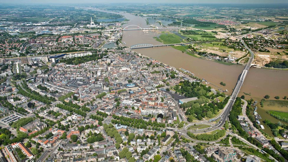 The Waal River is the longest river in the Netherlands, connecting the Rhine in Germany with the port in Rotterdam (Credit: Frans Lemmens/Alamy)