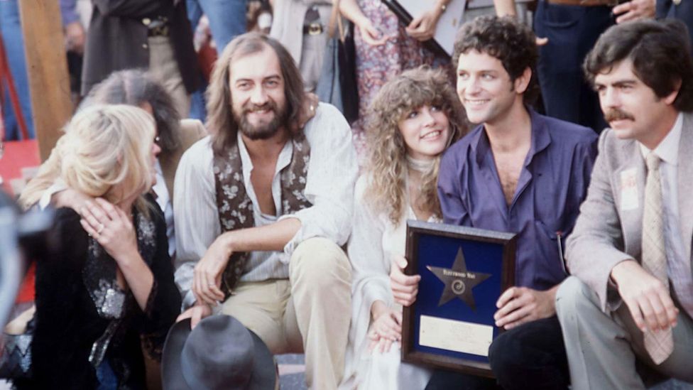 The torrid drama around Fleetwood Mac, particularly during the making of their 1977 album Rumours, is a clear inspiration for Daisy Jones & The Six (Credit: Alamy)