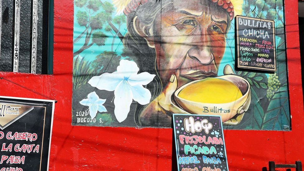 Although the ban is still in effect, chicha can be sold and consumed in Bogotá's city centre (Credit: jackie ellis/Alamy)