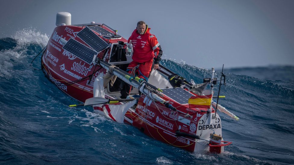 Spanish adventure athlete Antonio de la Rosa set out to be the first person to row alone to Antarctica (Credit: Alfonso d'Ors)