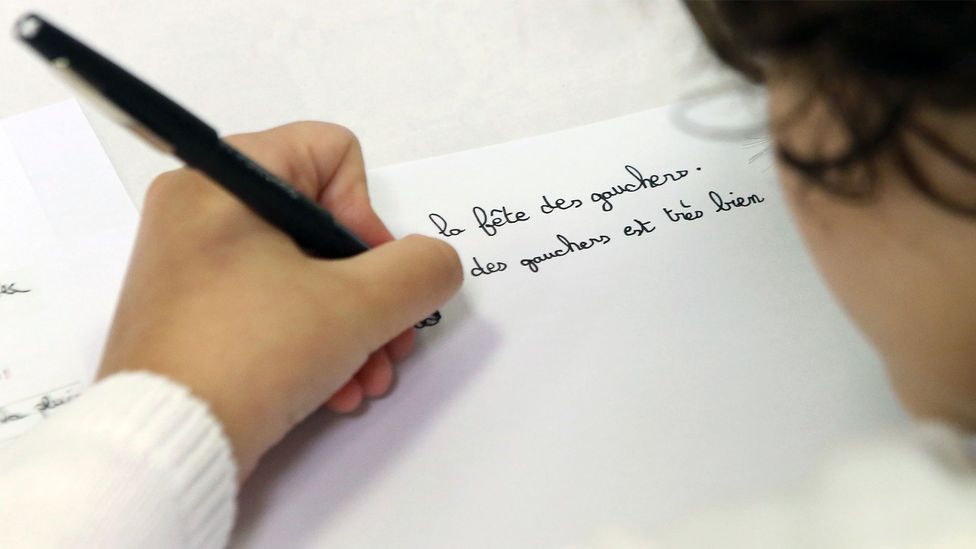 Mirror-writing is not more common in left-handed than in right-handed children (Credit: Getty Images)