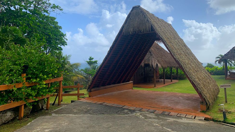 A model Kalinago structure as part of a project by Faustulus Frederick to forge resiliency based in local culture (Credit: Jose Alison Kentish)