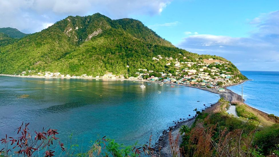 Scotts Head, Dominica. Due to its mountainous terrain, 90% of Dominica’s population lives on the coast (Credit: Jose Alison Kentish)