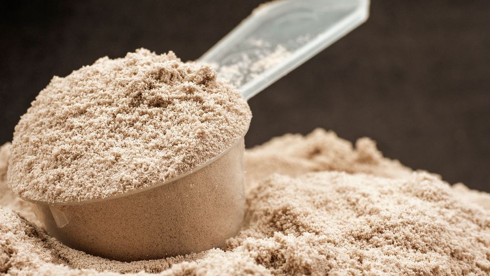 Consuming protein powder won't actually build muscle unless you combine it with resistance exercise, studies show (Credit: Getty Images)