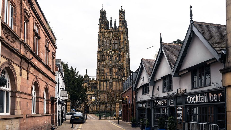 Visitors can climb the St Giles' Church tower for sweeping views over Wrexham and the surrounding countryside (Credit: Paul Stafford)