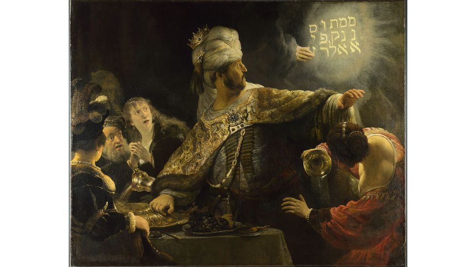 Rembrandt's Belshazzar's Feast, c 1636-38 (Credit: The National Gallery, London)