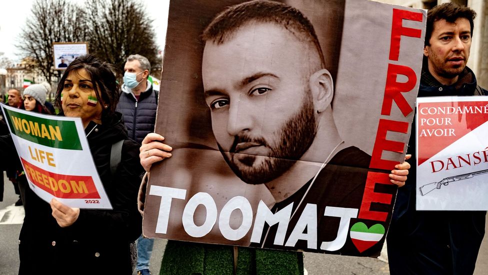 The rapper Toomaj Salehi, who emerged as the embodiment of a defiant generation, was arrested in 2022 and charged with "corruption on Earth" (Credit: Getty Images)