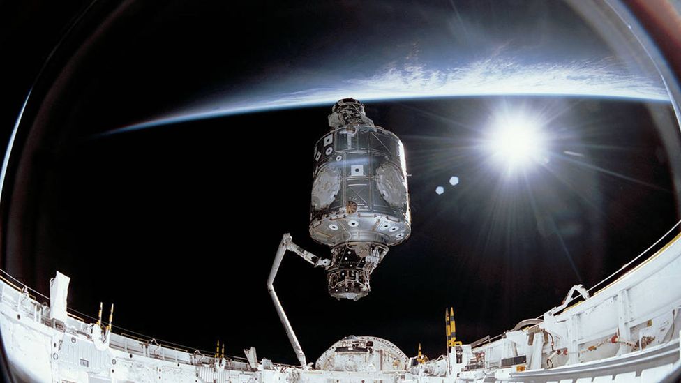 Construction of the ISS began in 1998, with the Russian-built Zarya module being the first component (Credit: Nasa)