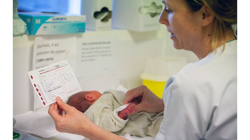 Newborn genetic screening programmes will look for 200 rare but treatable genetic diseases – a huge increase on the heel prick test that is currently used (Credit: Alamy)