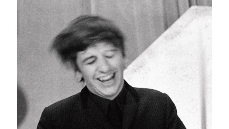 The images catch candid moments of the iconic band, laughing and messing around (Credit: Paul McCartney)