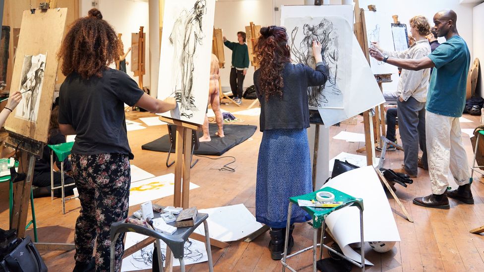 The Royal Drawing School, London, has seen a growing demand for its classes in recent years (Credit: Angela Moore/ Courtesy of the Royal Drawing School)