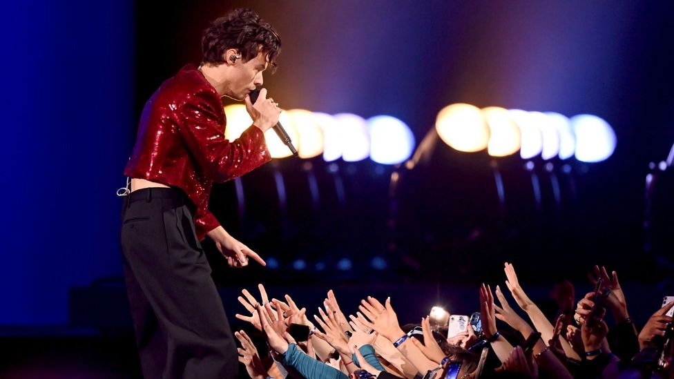 Harry Styles performs on stage during The BRIT Awards 2023 at The O2 Arena on February 11, 2023 in London, England. (Credit: Dave J Hogan/Getty Images)