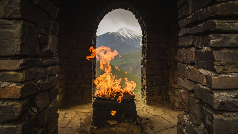 Fire temples were built across Azerbaijan to keep the sacred flames of Zoroastrianism burning (Credit: Angelo Zinna)