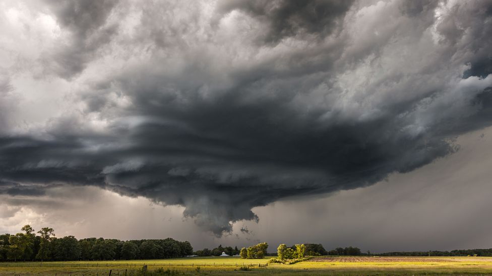 Supercell storm above Browerville, Minnesota