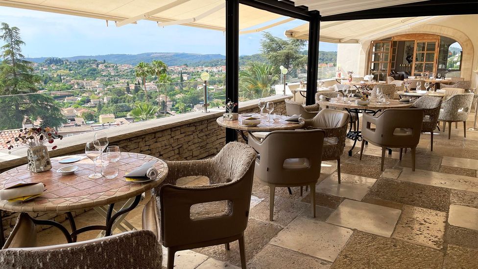 Restaurant Alain Llorca is a one Michelin-star restaurant in La Colle-sur-Loup, France (Credit: Anne Banas)