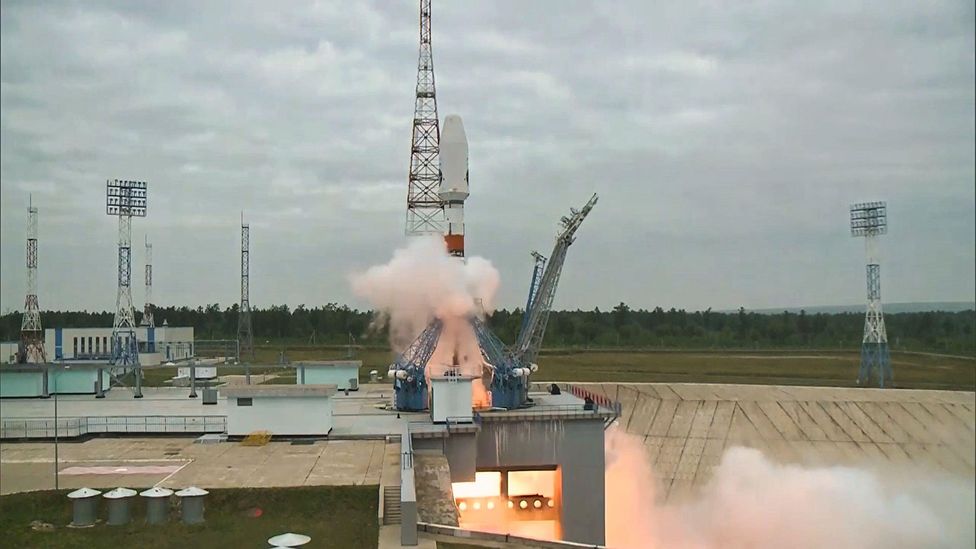 Russia's Luna-25 takes off from Vostochny cosmodrome (Credit: Alamy)