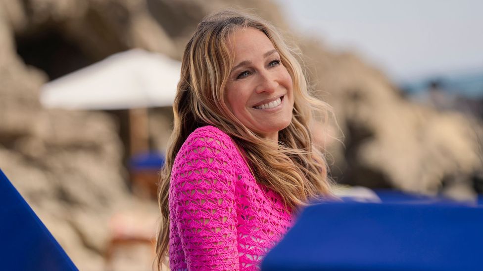 Carrie (Sarah Jessica Parker) finished the season in Greece, after putting her relationship with Aidan on pause (Credit: Max)