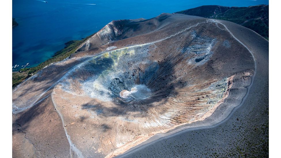 Scientists discovered a type of cyanobacteria that eats CO2 "astonishingly quickly" off the coast of a volcanic island near Sicily (Credit Getty Images)