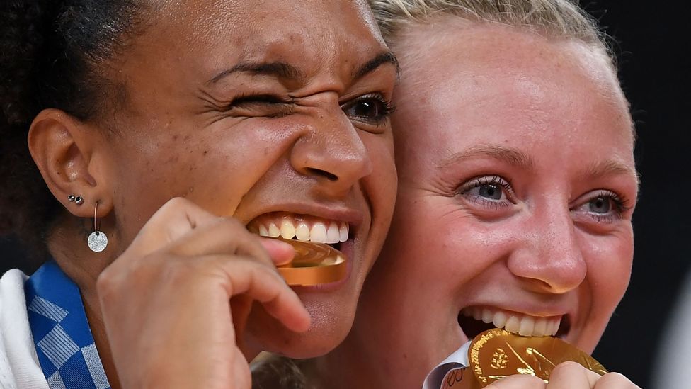 All the medals at the 2020 Tokyo Olympic Games were made from recycled electronic waste (Credit: Getty Images)