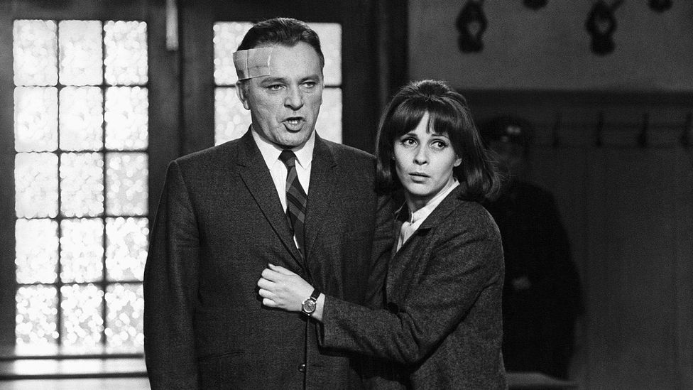 Richard Burton and Claire Bloom in the 1965 film adaptation of The Spy Who Came in from the Cold, which stood in contrast to the James Bond films (Credit: Alamy)