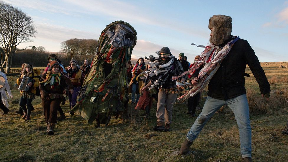 In protest of the ruling, people gathered to summon the ancient defender of Dartmoor, "Old Crockern" (Credit: Jonny Pickup/Getty Images)