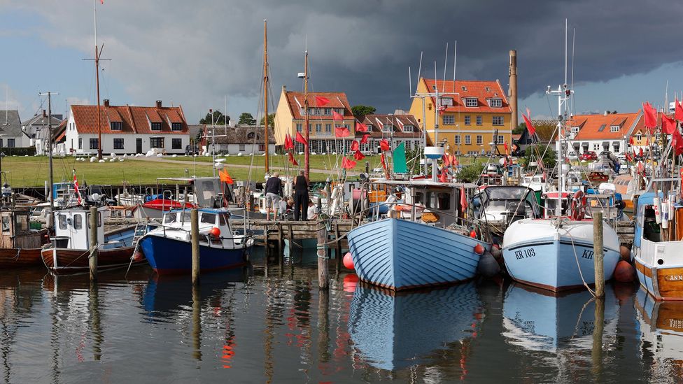 Boats in Gilleleje fishing harbour