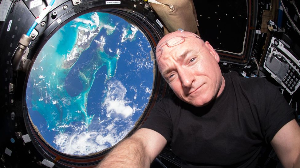 Scott Kelly's 340 day trip to the ISS allowed researchers to study how space affected him compared to his twin brother back on Earth (Credit: Nasa/Getty Images)