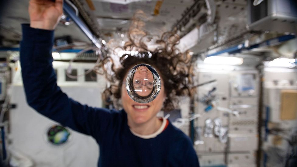 The microgravity environment of the ISS can have significant affects on the human body that will be a challenge as humans explore farther into the Solar System (Credit: Nasa)