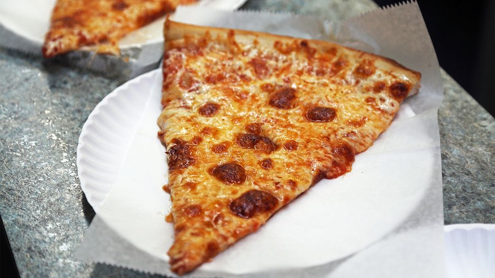 Margherita Pizza in Queens is an old-school spot with cheesy, oil-drippingly indulgent slices (Credit: Arthur Bovino)