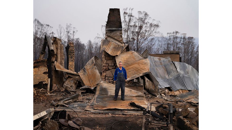 Jenni Bruce, Upper Brogo, New South Wales, Australia, 15 January 2020, from the series Burning World (Credit: Gideon Mendel)