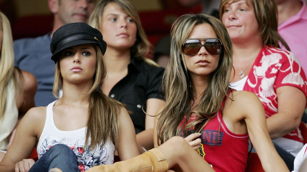 Cheryl Tweedy and Victoria Beckham at the 2006 World Cup (Credit: Getty Images)