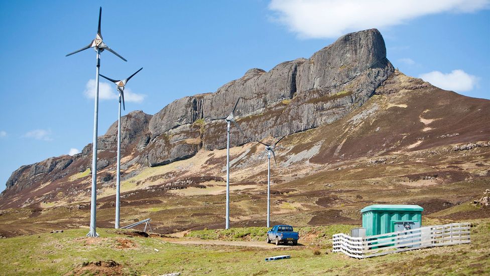 Eigg was the world's first community to launch an off-grid electric system powered by wind, water and solar (Credit: Ashley Cooper pics/Alamy)