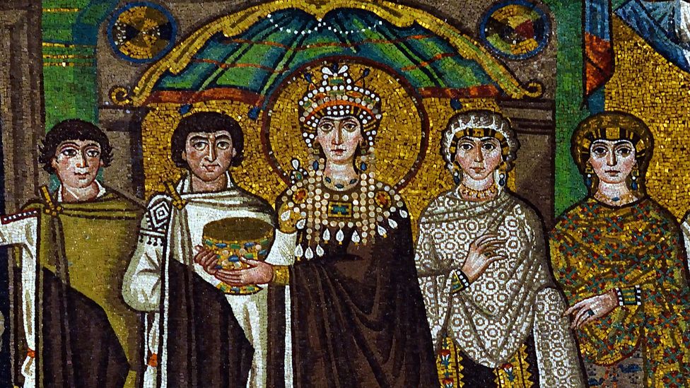 A mosaic of the Byzantine empress Theodora from 547AD (Credit: Alamy)