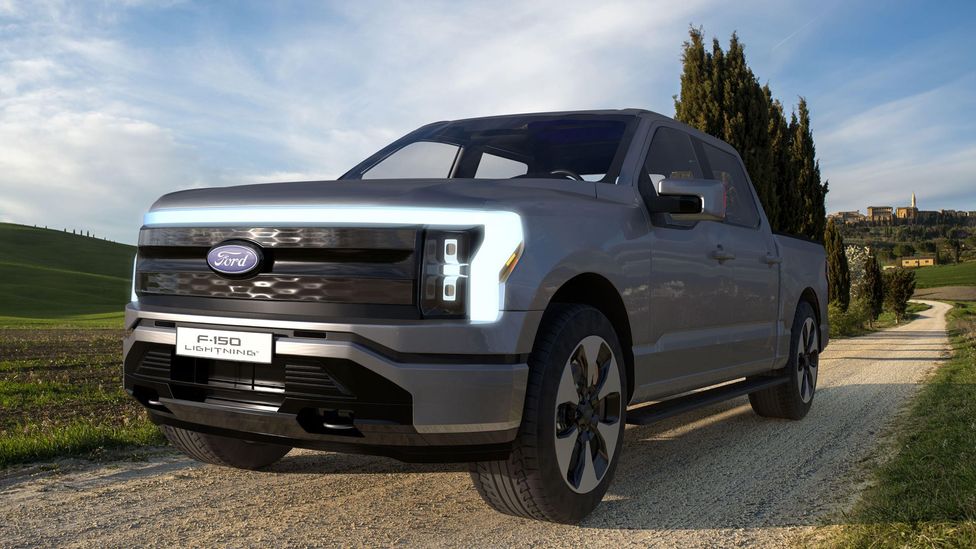 Sales of the Ford F-150 Lightning Electric Truck were promising, but have slowed (Credit: Alamy)