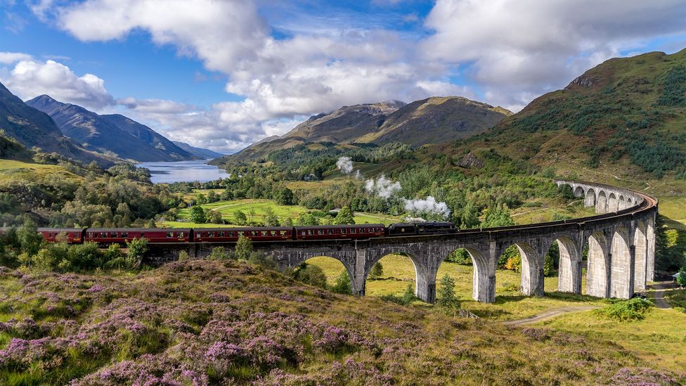 Crossing the Glenfinnan Viaduct is one of the highlights of the rail line (Credit: Georgy Krivosheev/Alamy)